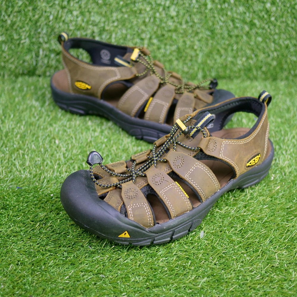 KEEN Newport H2 Sandals Brown Leather Waterproof Hiking - Men Size 12